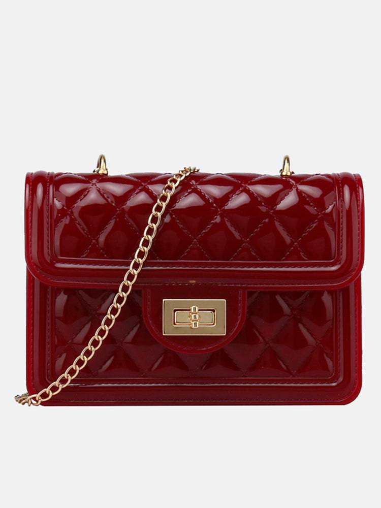 Jelly Minimalist Quilted Crossbody Bag