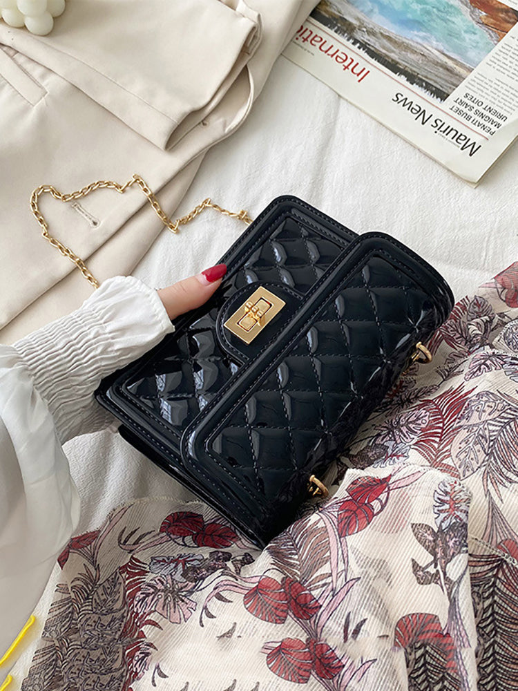Jelly Minimalist Quilted Crossbody Bag