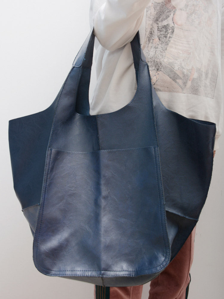 Large Capacity Leather Tote