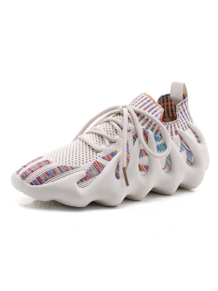 Lace-up Knit Breathable Sneakers